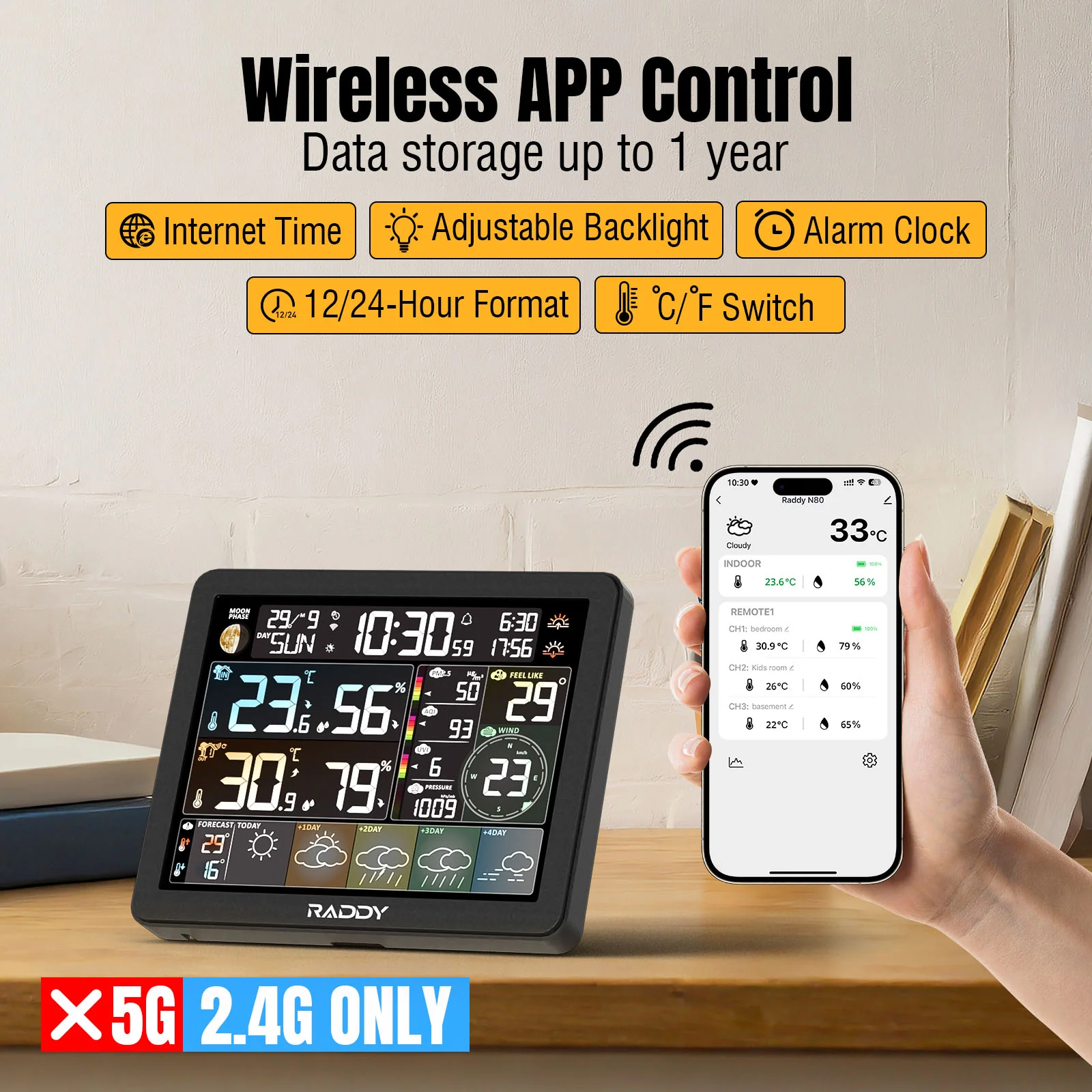 N80 Smart Wi-Fi Weather Station - Image 2
