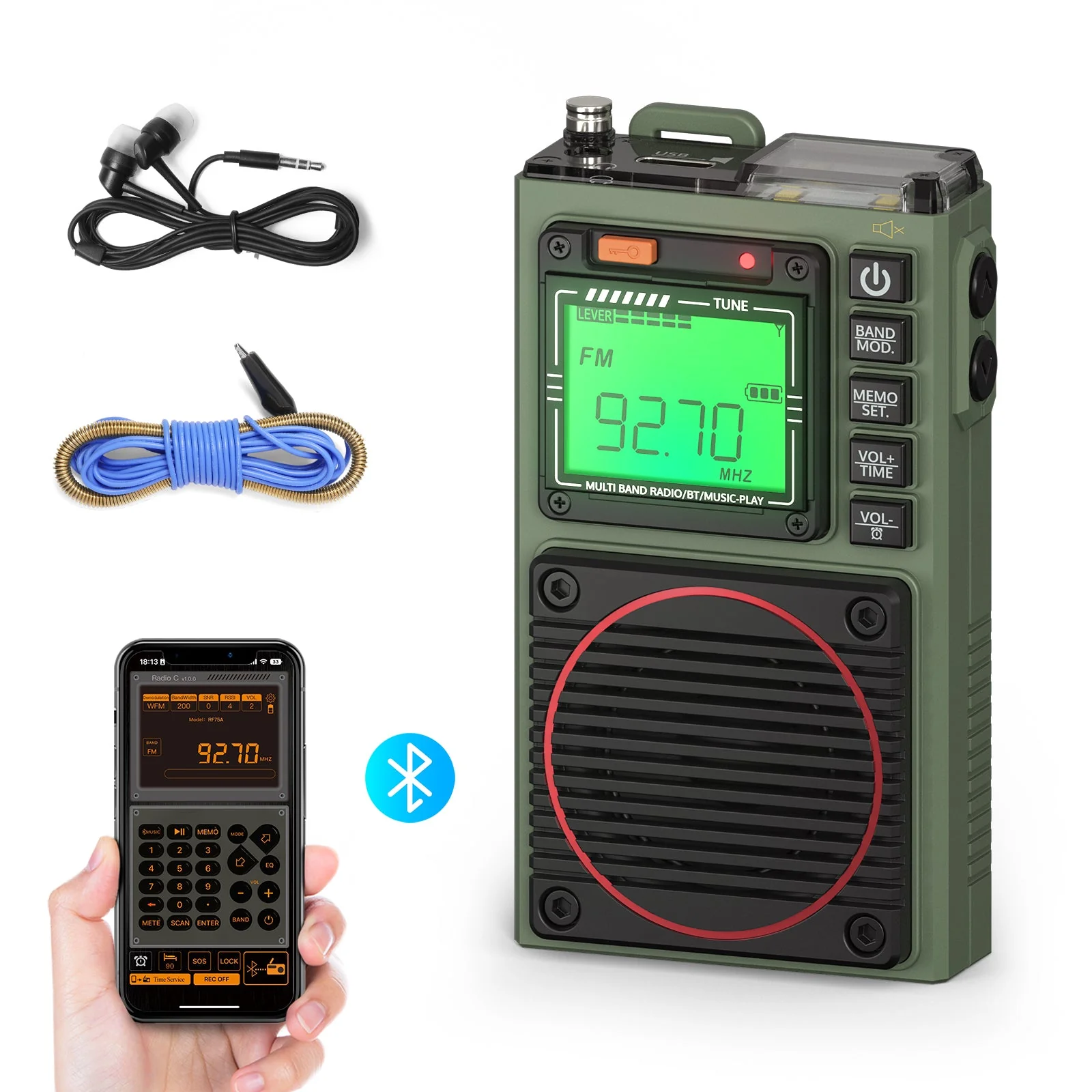 [Open Box] RF75A APP Control SW Radio - Image 4