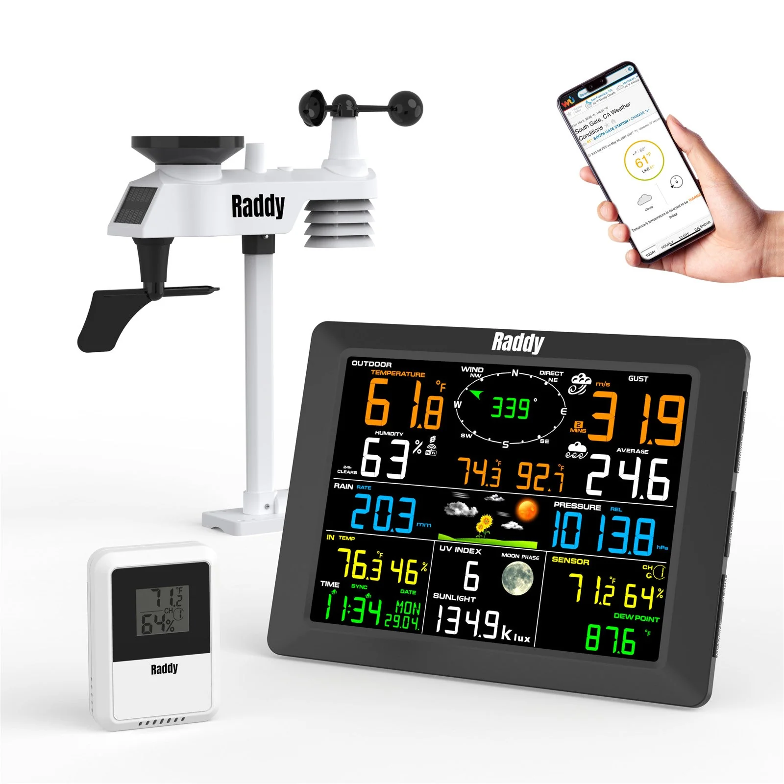 [Open Box] WF-100C Professional Weather Station - Image 2