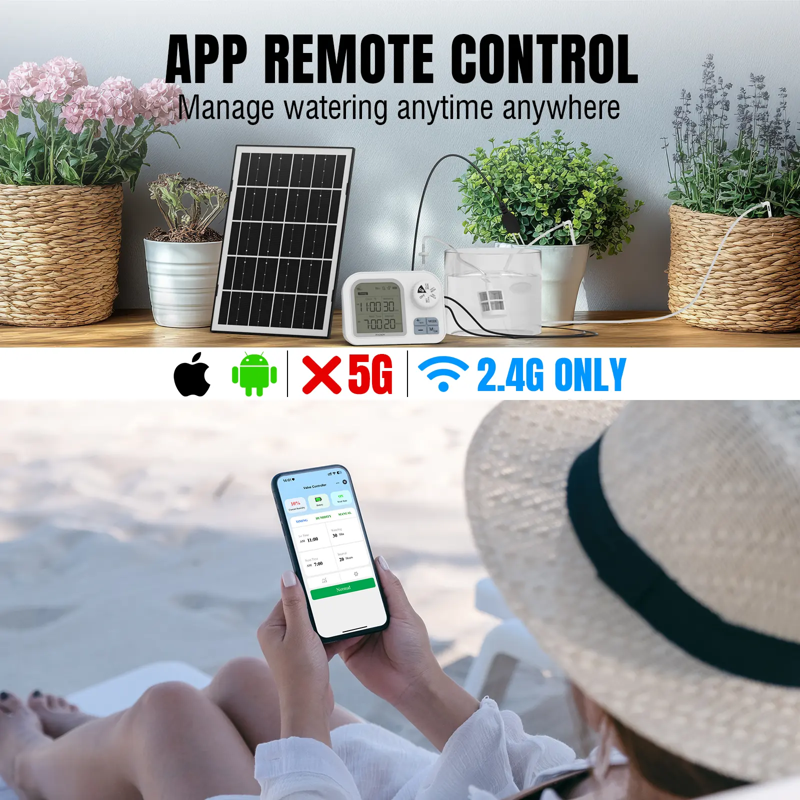 WS-74 WiFi Solar Drip Irrigation System - Image 3